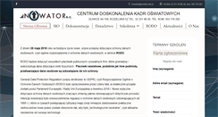Desktop Screenshot of nowator.edu.pl