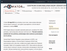 Tablet Screenshot of nowator.edu.pl